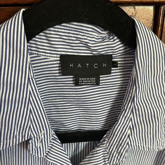 HATCH blue stripe button down - Picture 3 of 4